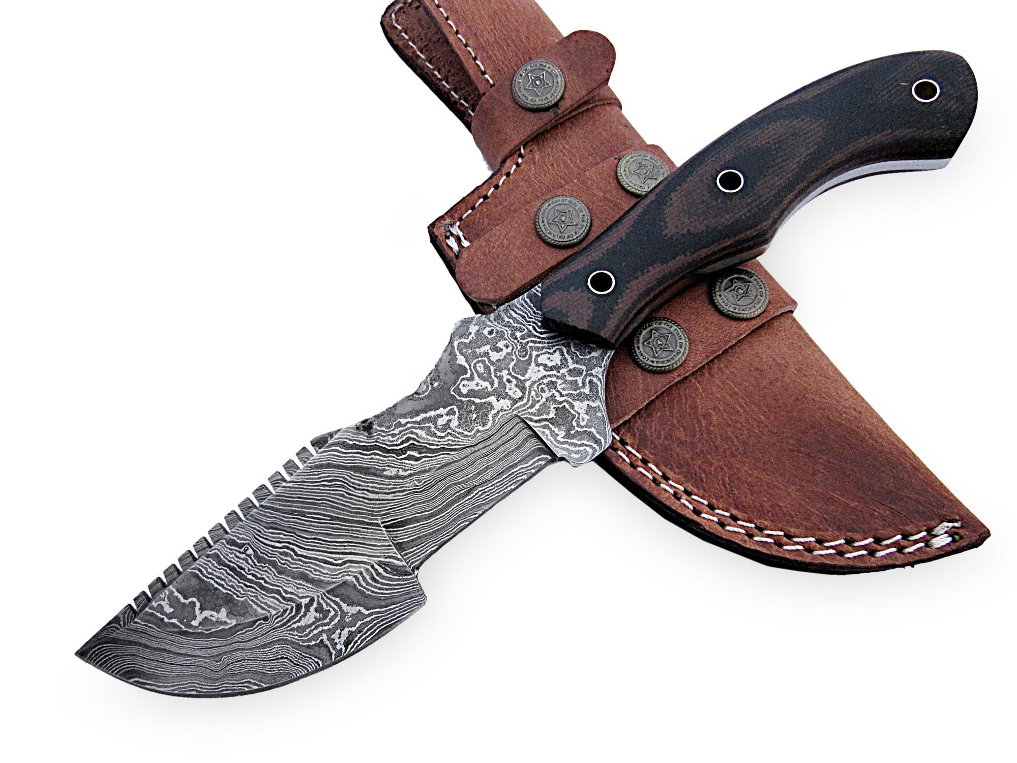 Tracker Knife B3 - Damascus Country